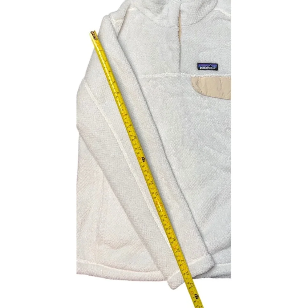 Patagonia Re-Tool Snap-T Pullover Fleece Jacket White Polartec‎ Womens Sz Med